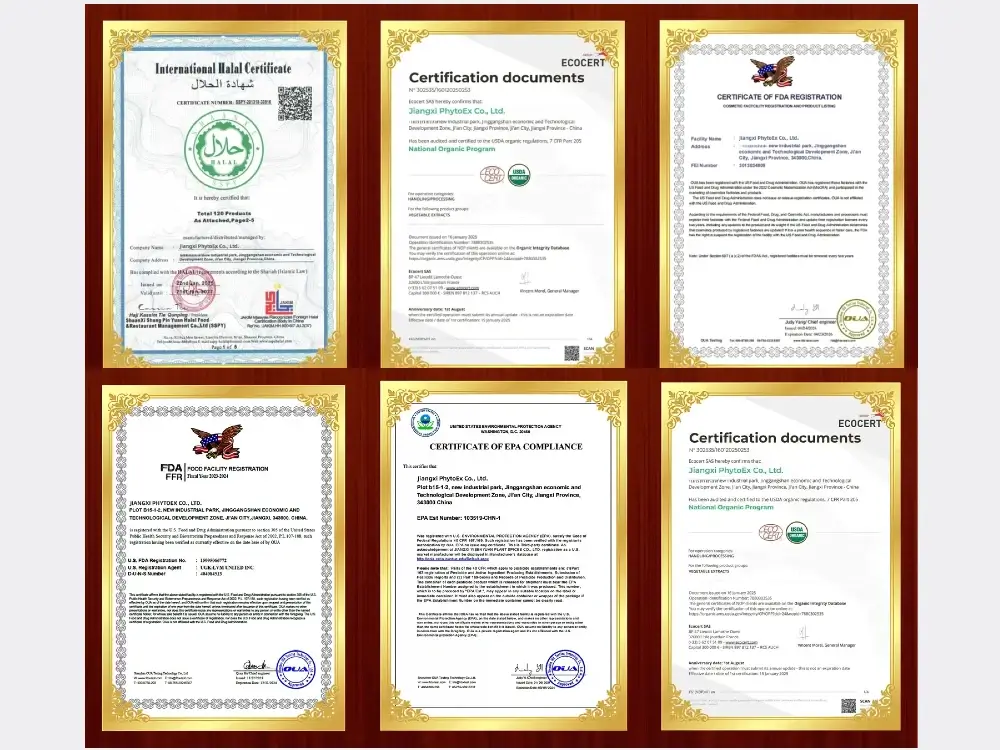Halal fda ecocert certification