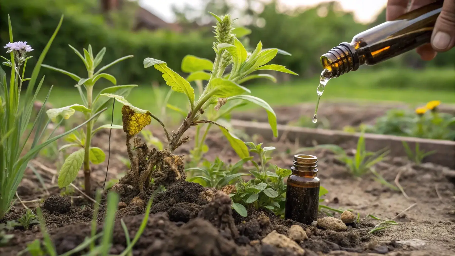 Essential oils used in allelopathy
