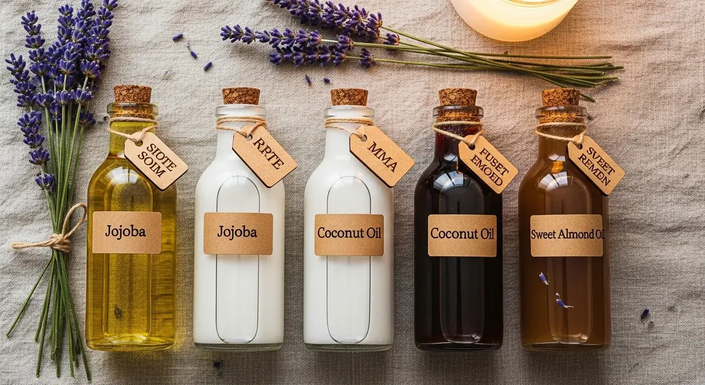 Jojoba, coconut, and almond oils as carrier oils