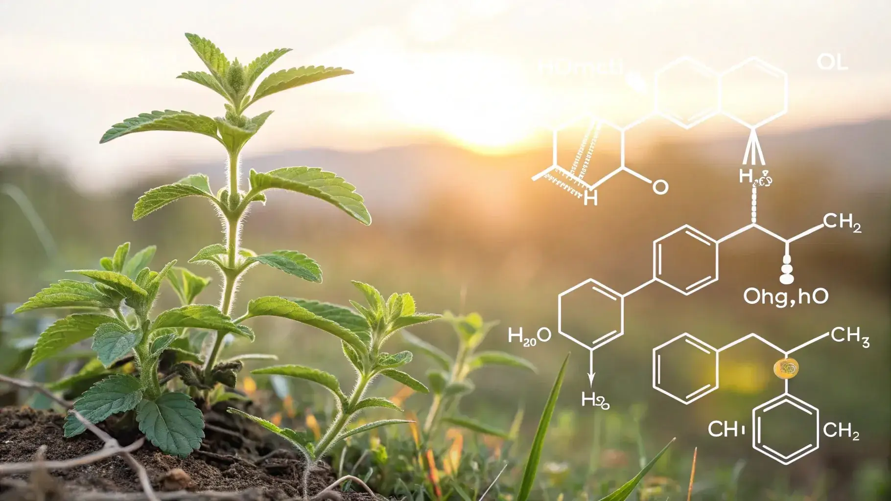 Chemical compounds in essential oils protecting plants