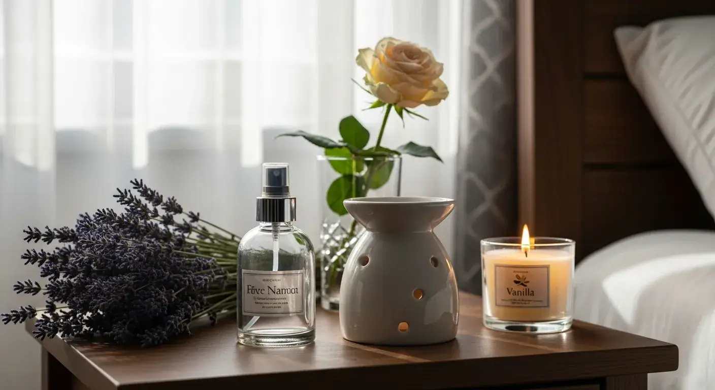 Linen spray and diffuser with floral oils