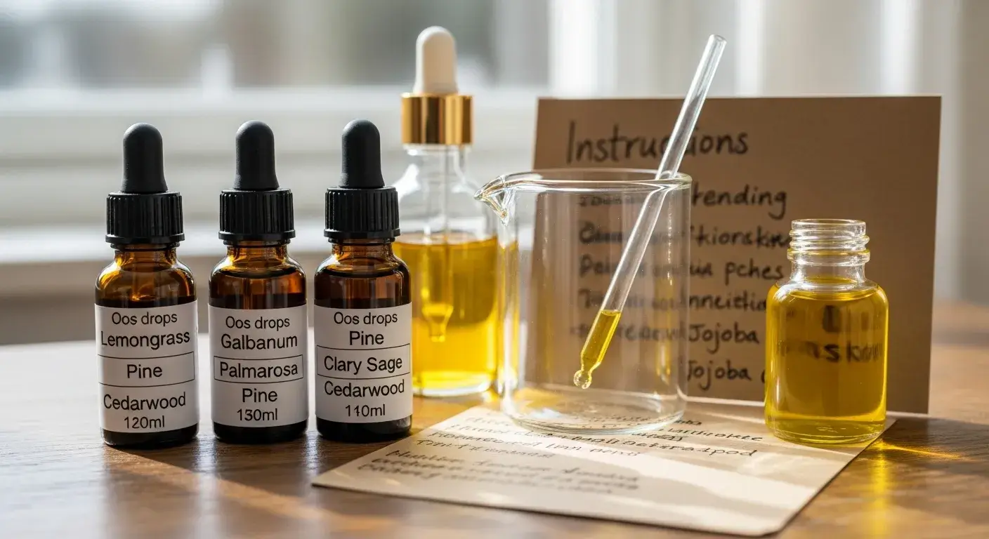DIY essential oil blend for grassy scent