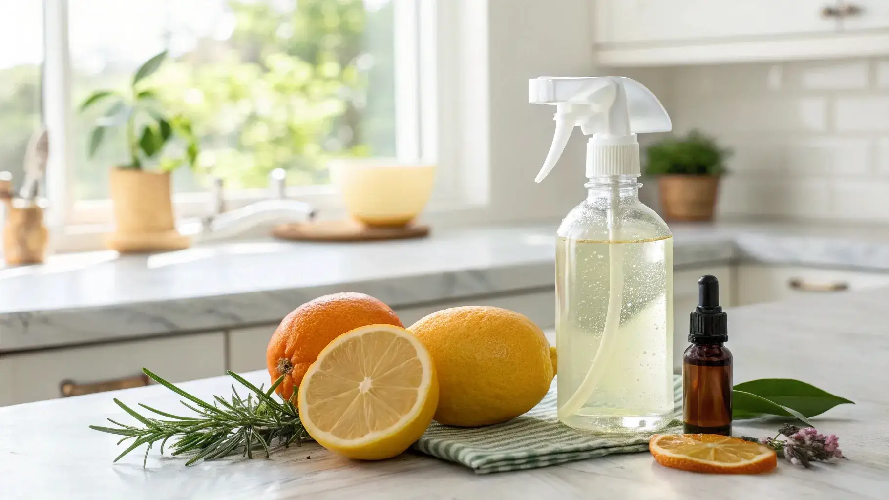 Essential oils used as cleaners and repellents