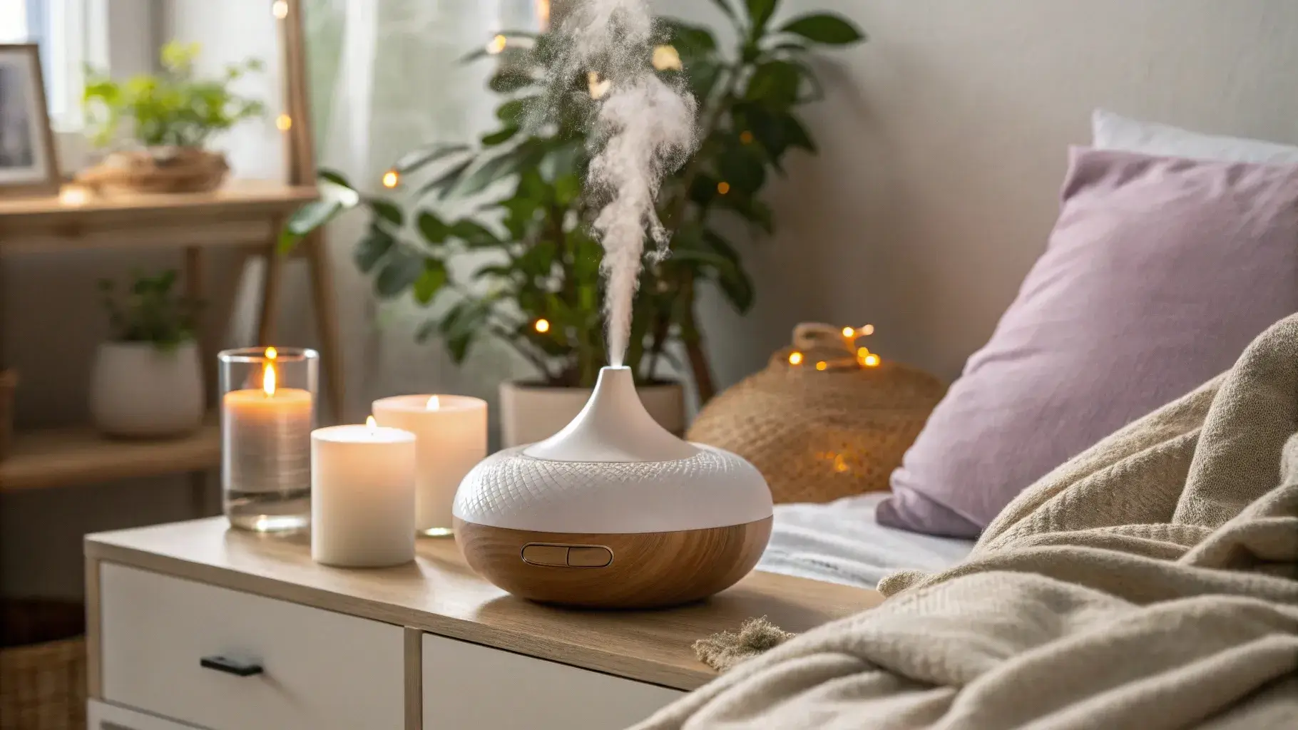 Essential oils lifting mood and reducing stress