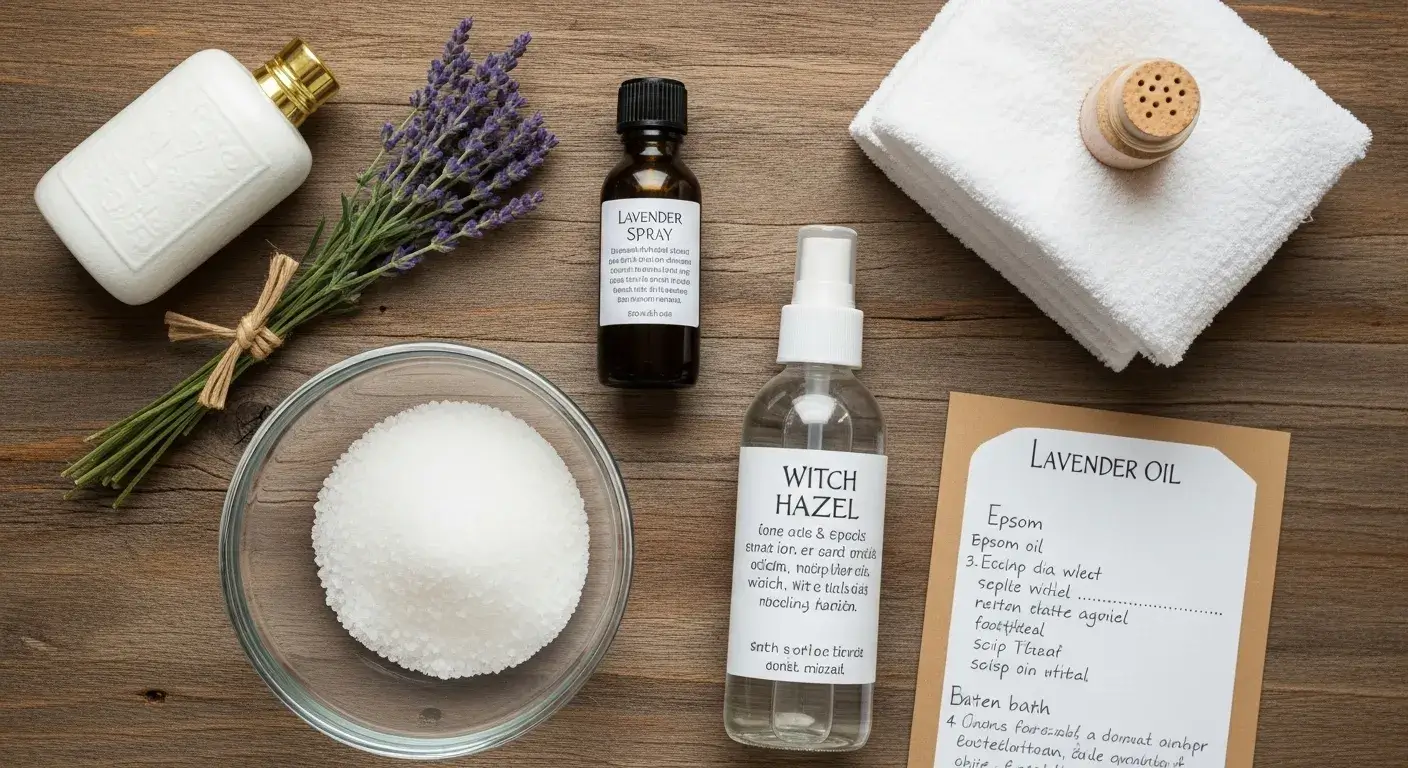 Lavender bath soak and spray prep