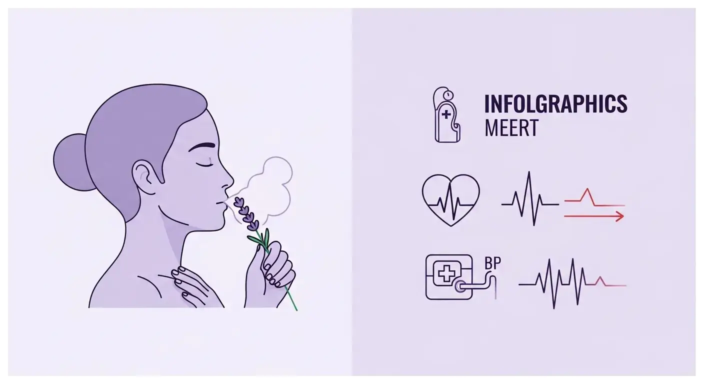 Lavender scent lowers heart rate and BP