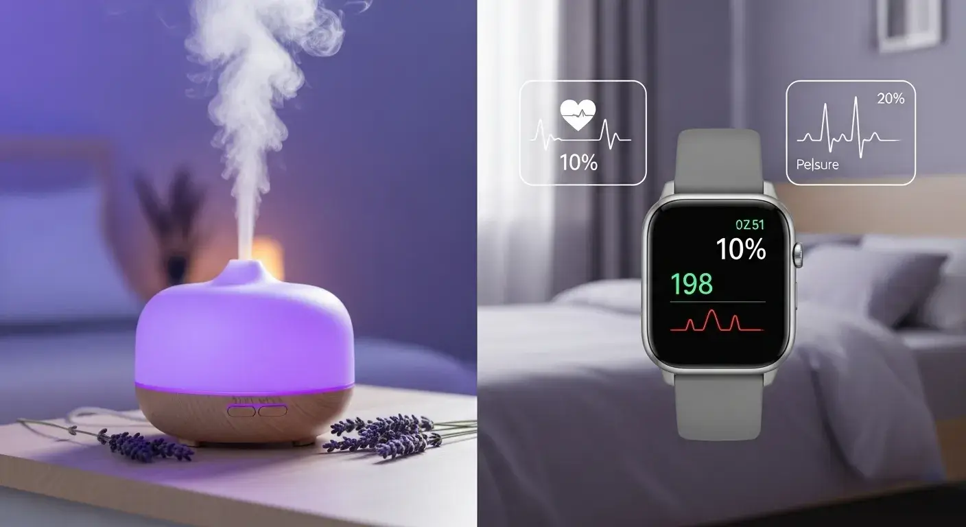 Lavender scent reduces heart rate and stress