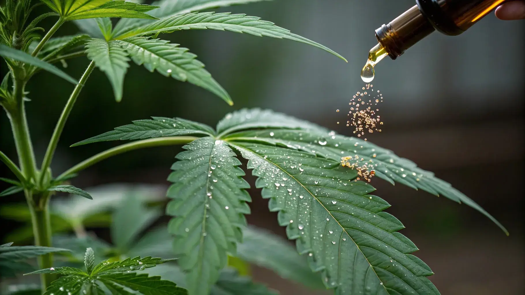 Essential oils blocking microbial growth