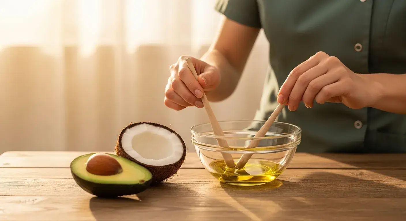 Custom oil blend Mixing two carrier oils