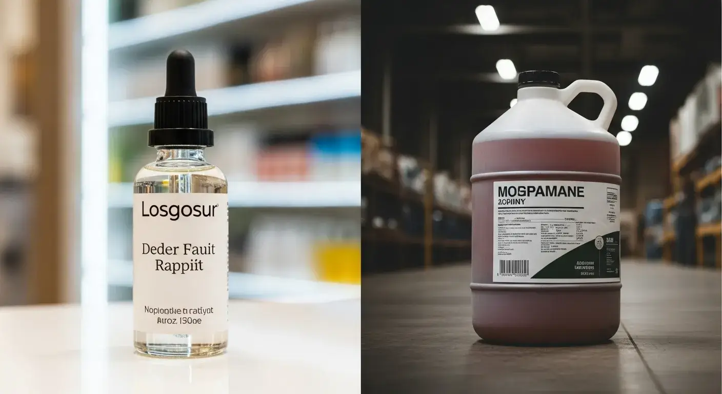 Side‑by‑side bulk vs retail packaging