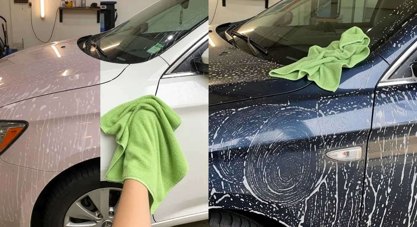 Examples of car wash damage and errors