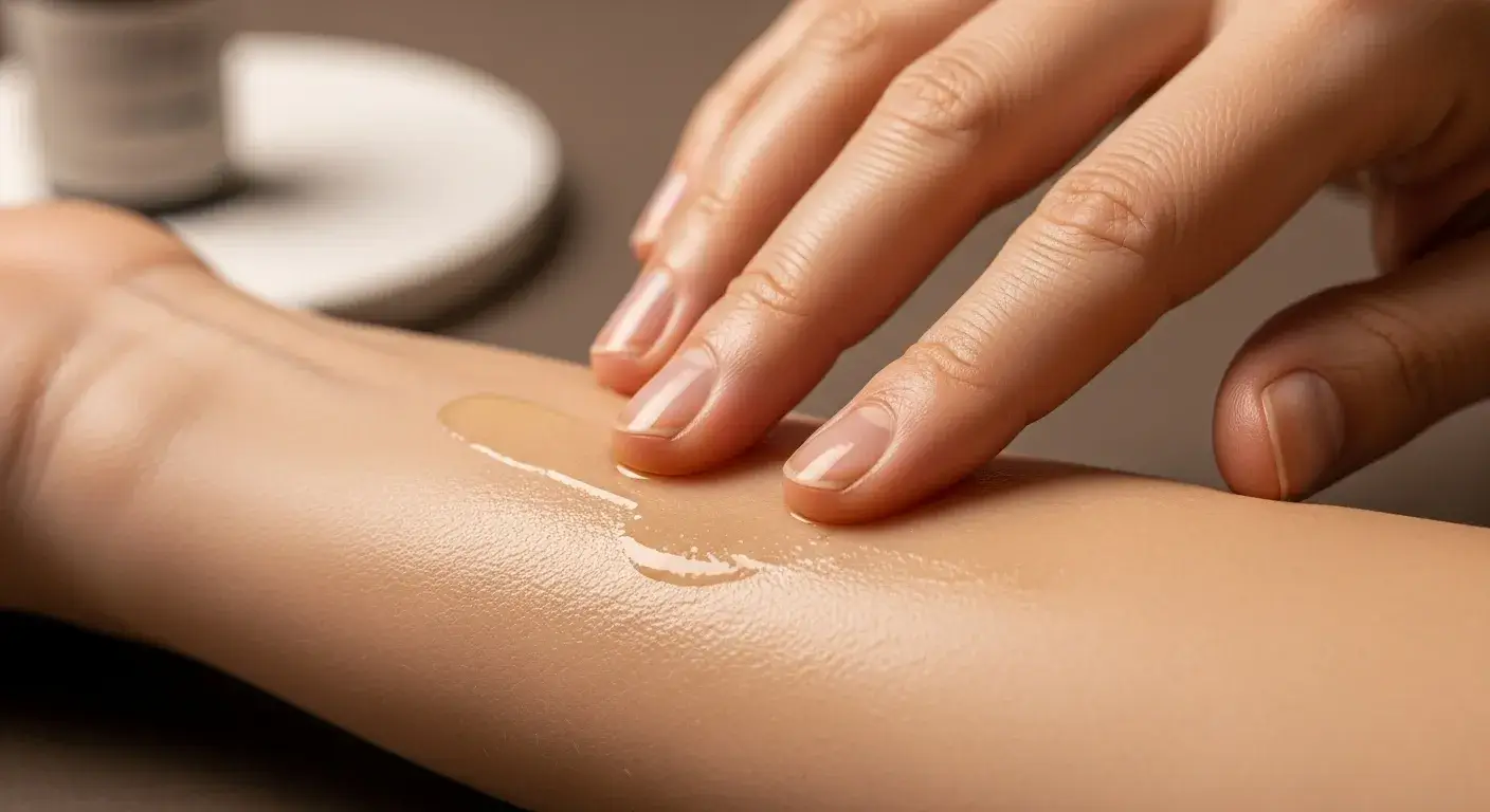 How carrier oils help Carrier oil spreading essential oil on skin