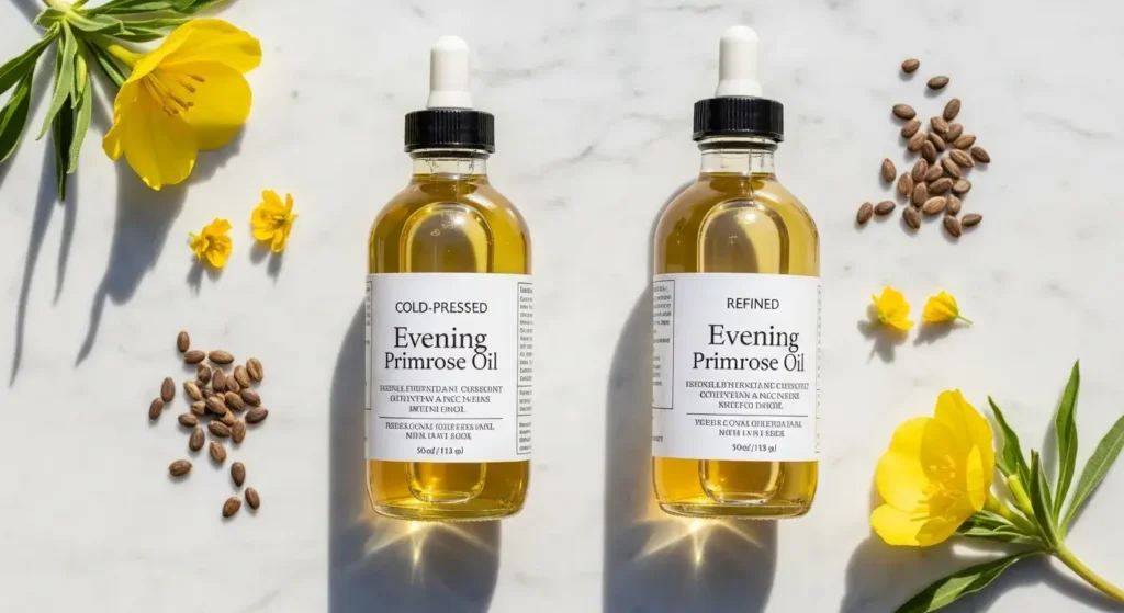 Cold pressed vs refined evening primrose oil