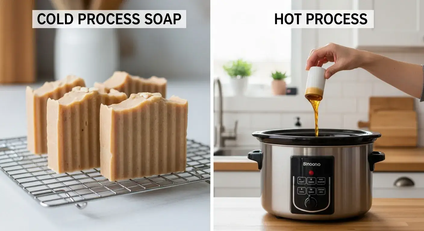 Cold vs hot process soap comparison