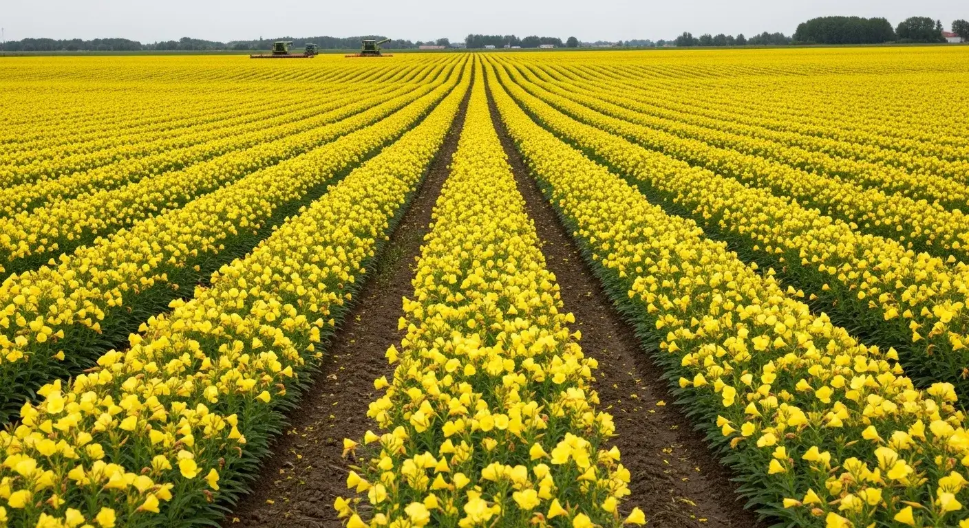 Conventional agricultural field for oil seed