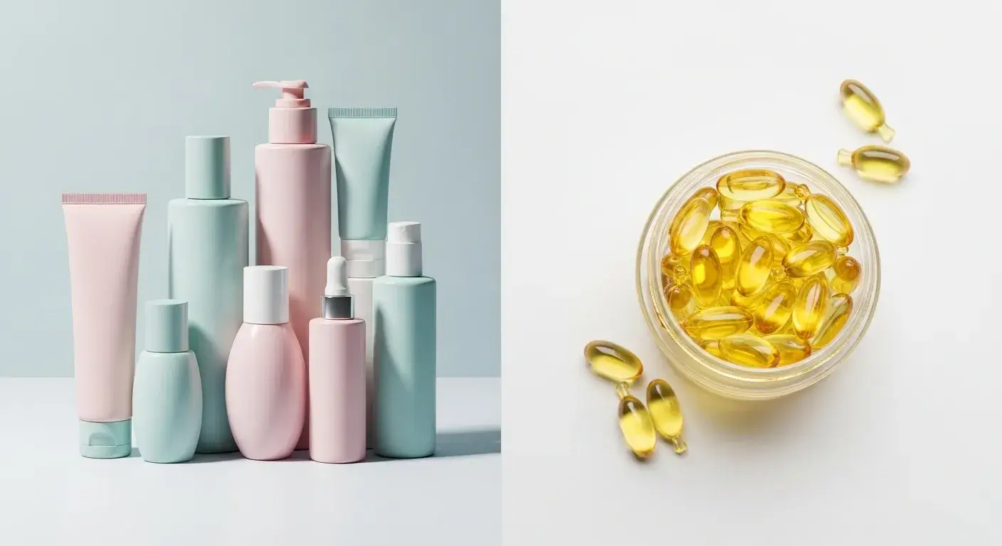 Split image: cosmetics versus nutraceuticals using evening primrose oil
