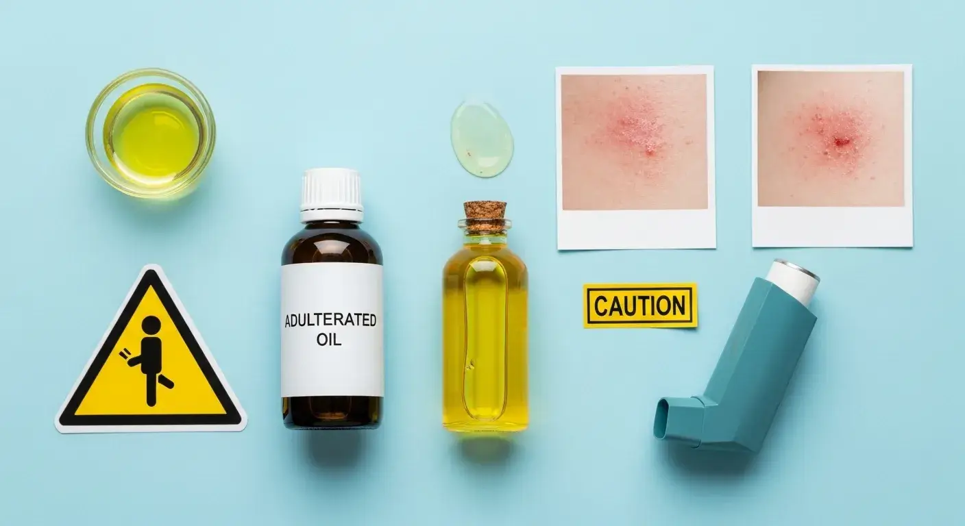 Health risks of fake essential oils