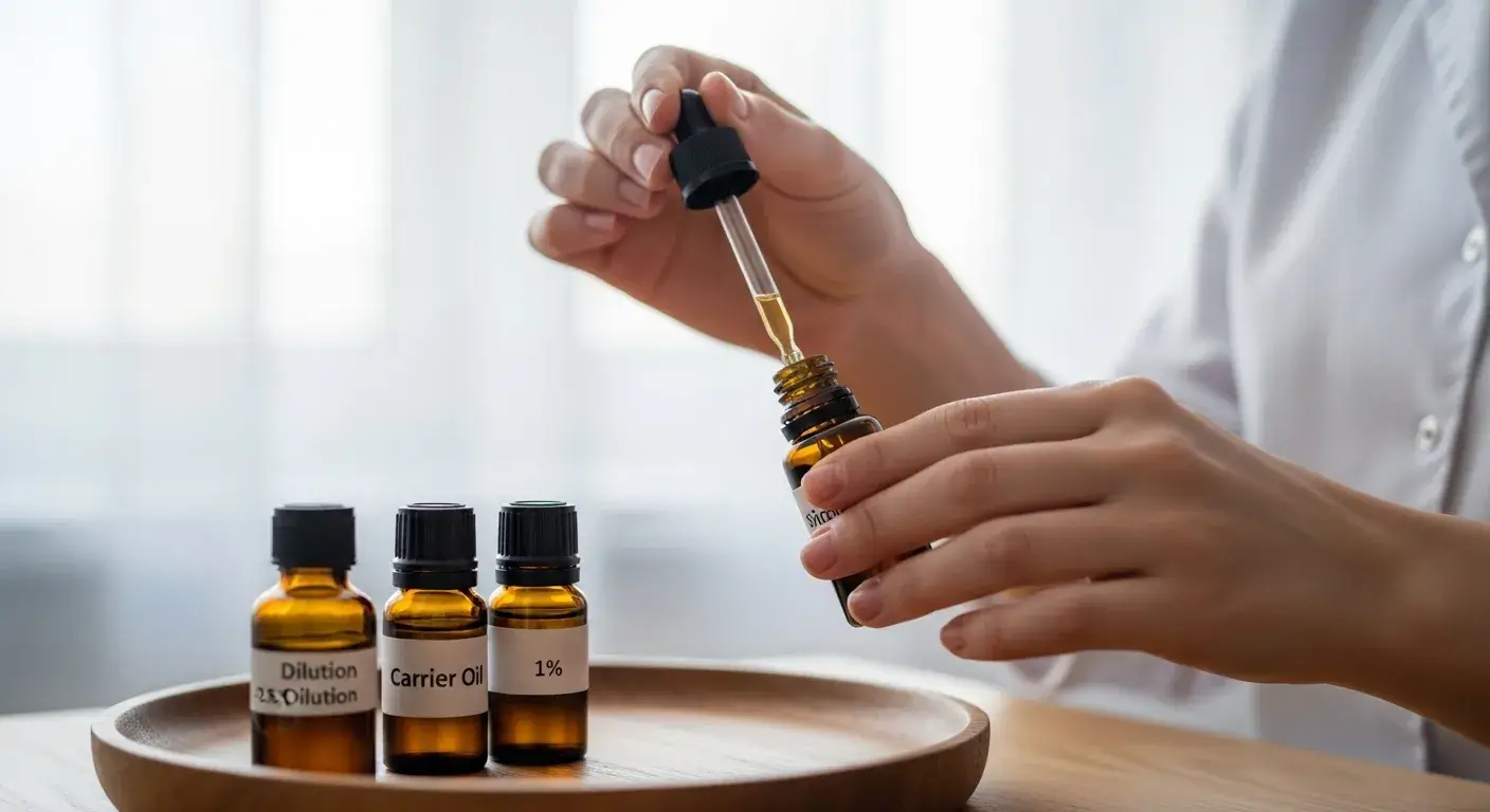 Dilution measuring tools Professional measuring dilution ratios with pipettes and carrier oils