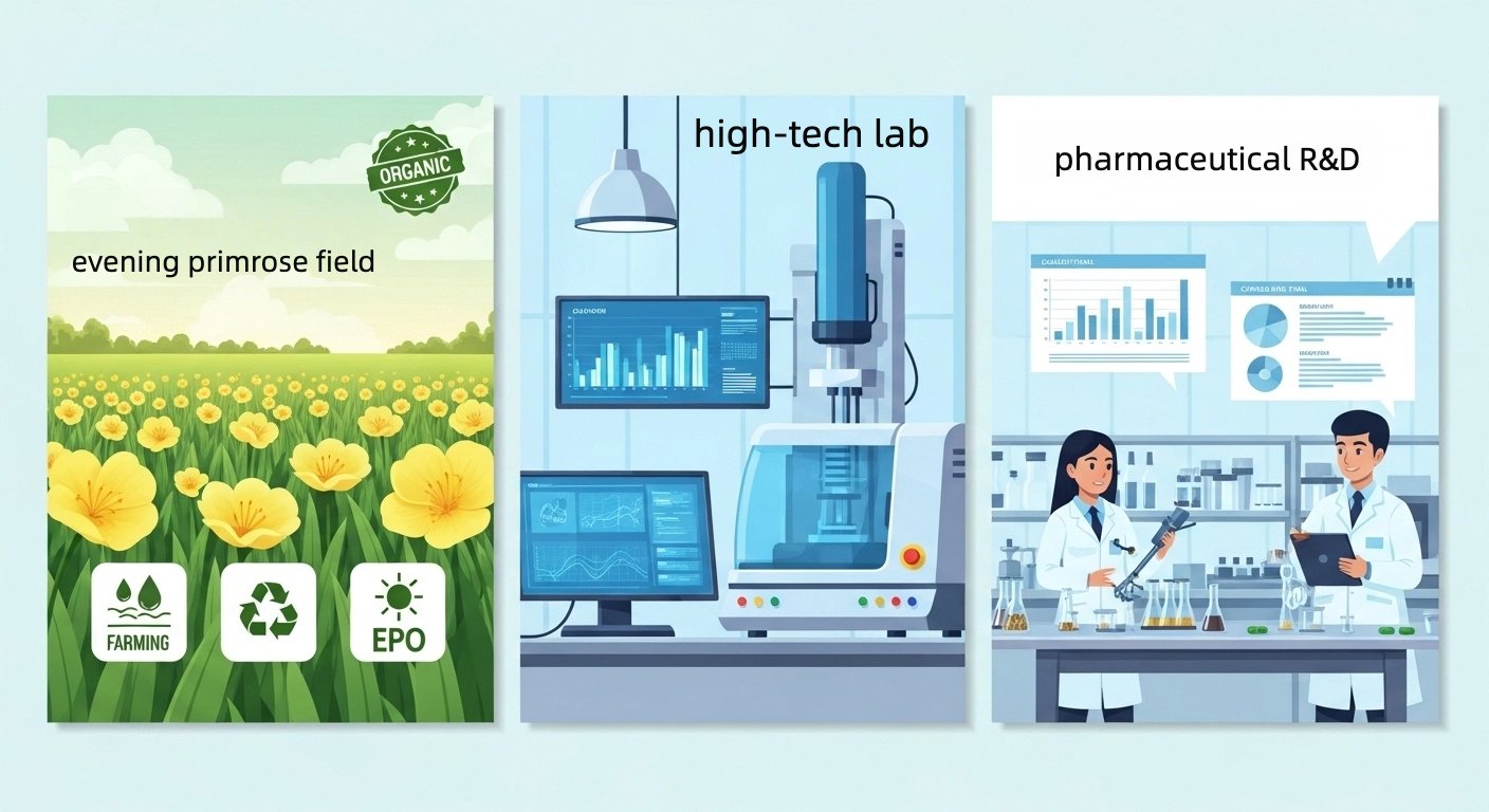 Future trends in evening primrose oil: organic, tech, and pharmaceutical
