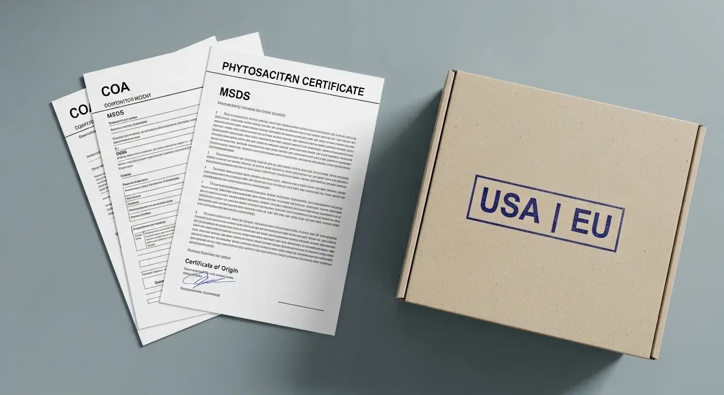 Evening primrose oil import documents and international regulations overview