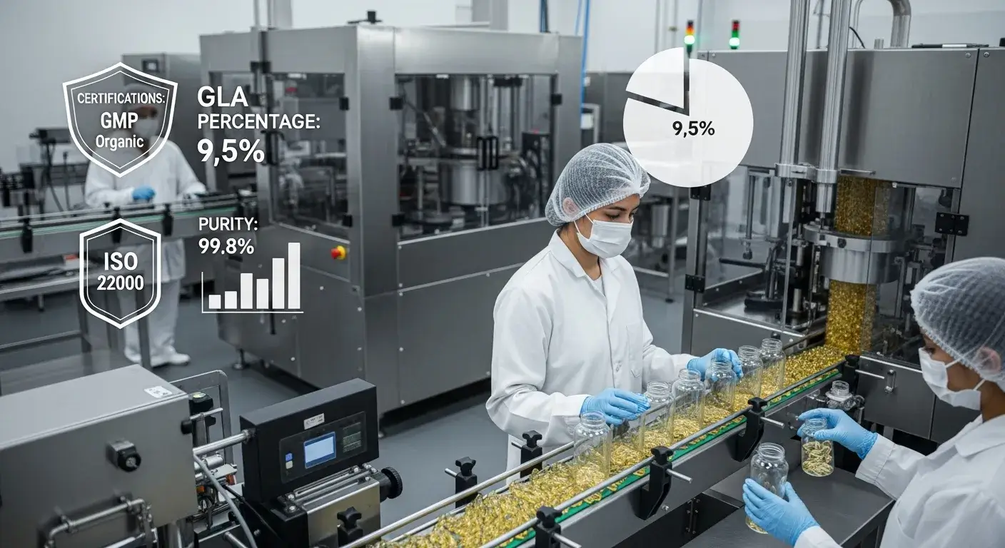 Capsule production with GLA test results