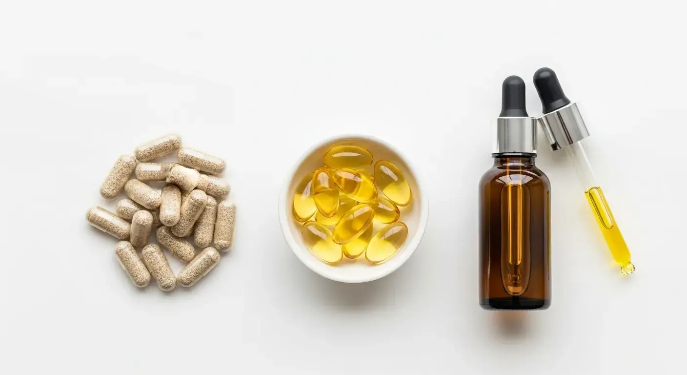 EPO capsules softgel liquid Capsule, softgel, and liquid bottle forms of oil