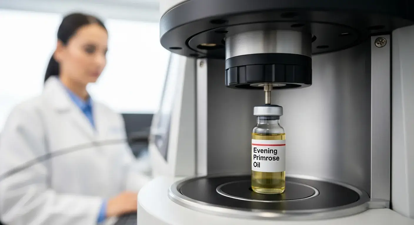 Laboratory testing evening primrose oil quality