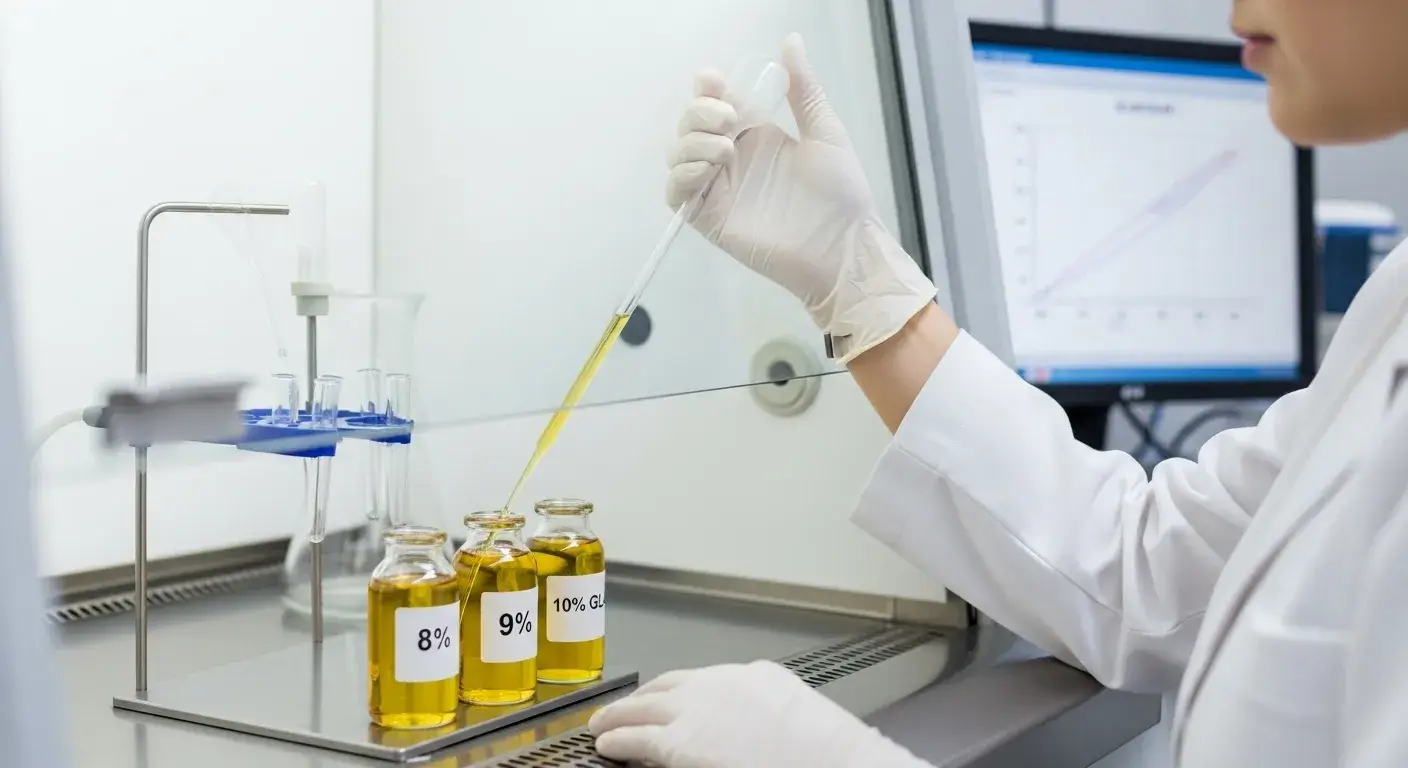 Laboratory testing evening primrose oil for GLA and purity
