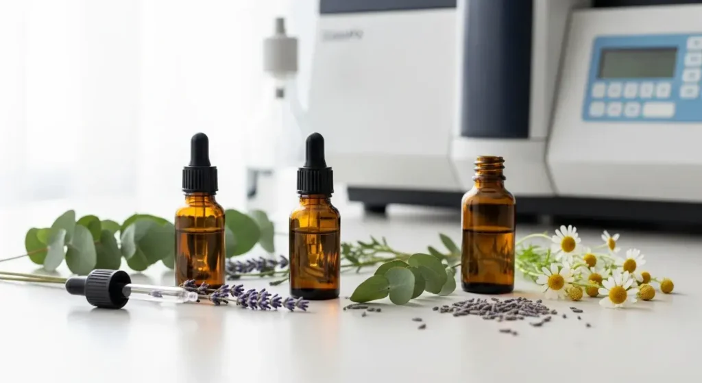 Essential oils therapeutic guide feature