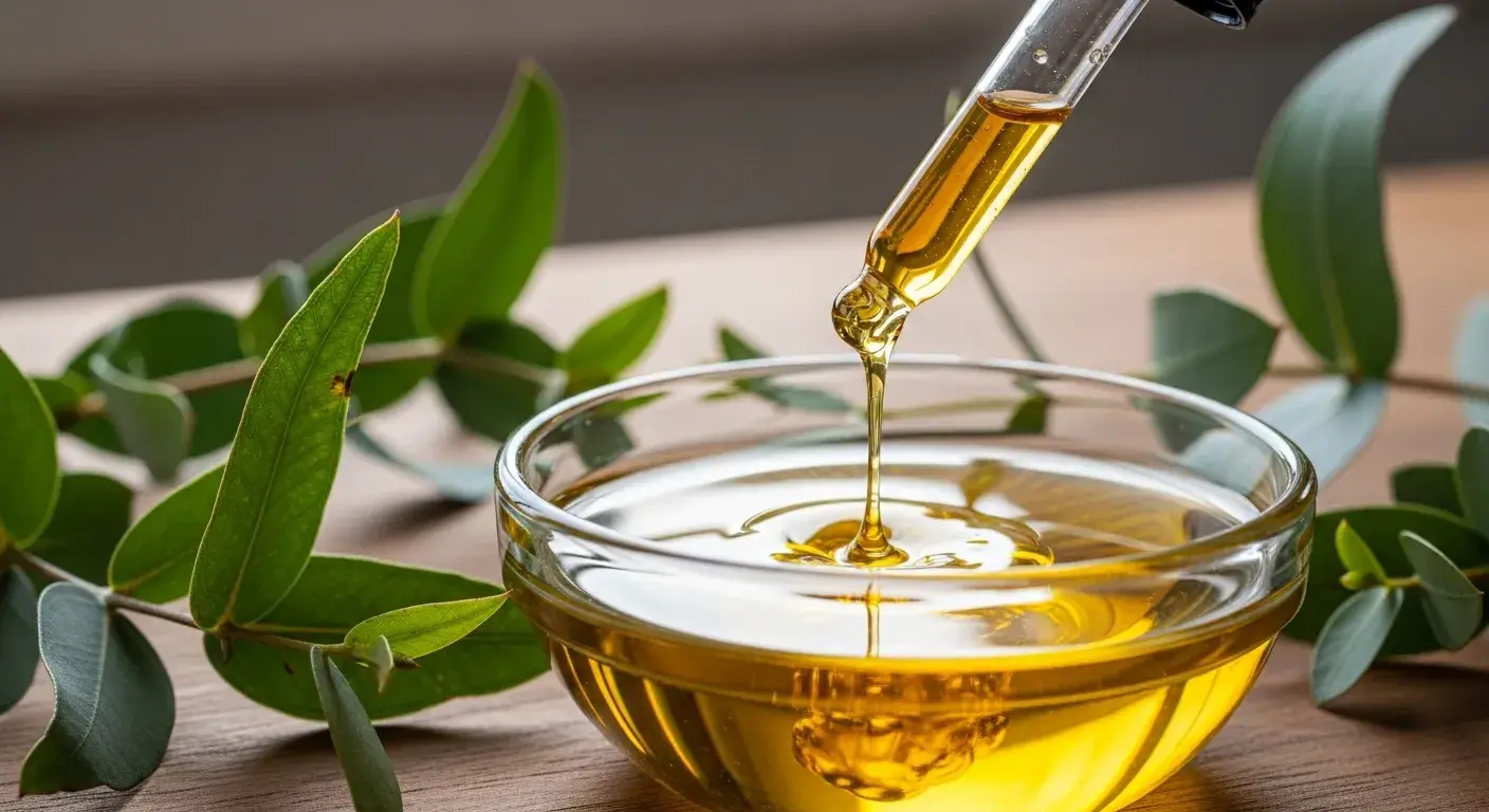 Diluted eucalyptus oil for safe skin application