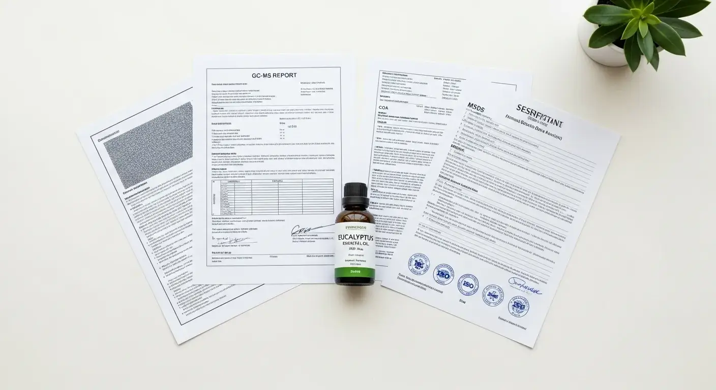 Supplier documents for eucalyptus oil Complete documentation folder for eucalyptus oil supplier