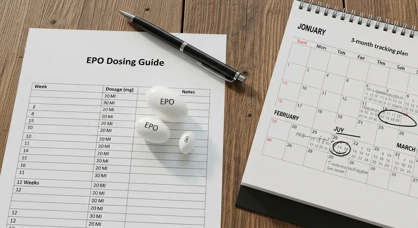 EPO capsules with dosage chart