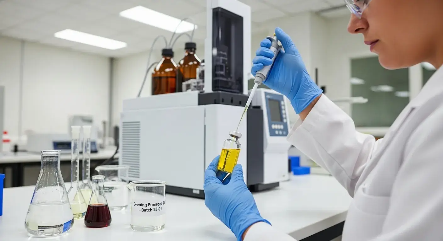 Evening primrose oil lab testing