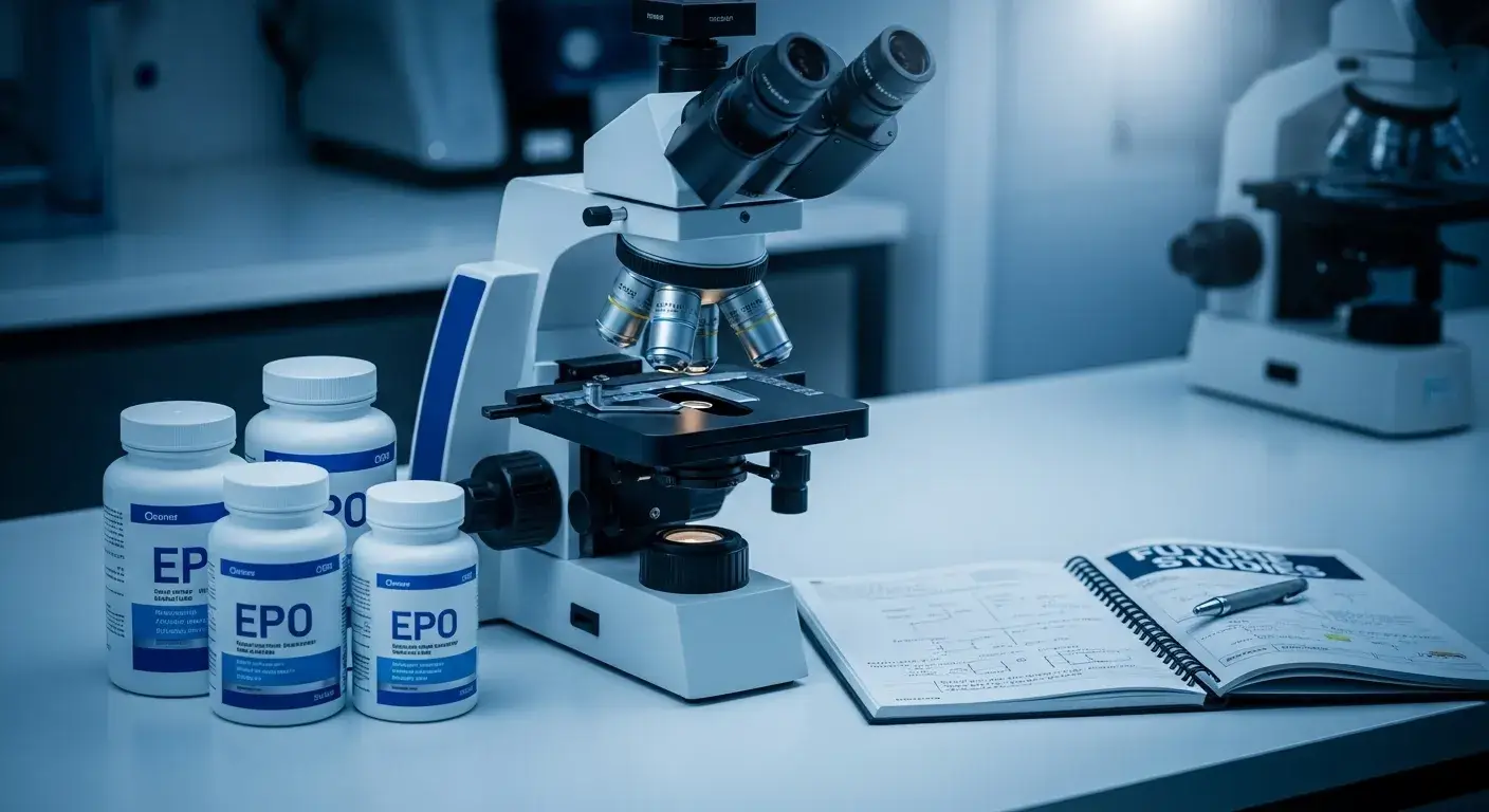 Microscope with future research notes on EPO