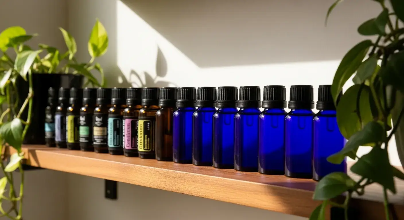 Glass bottles for essential oils