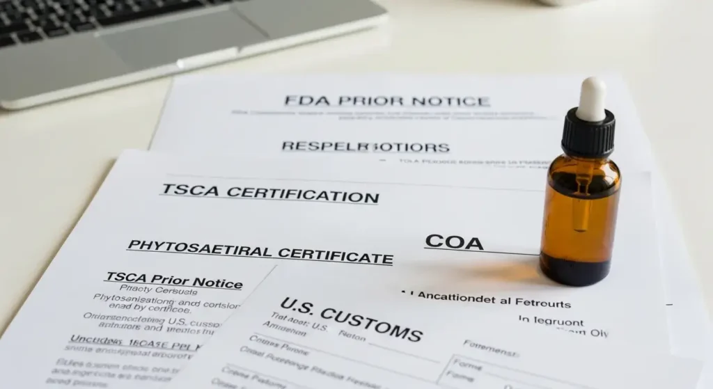 Importing plant oils usa documents