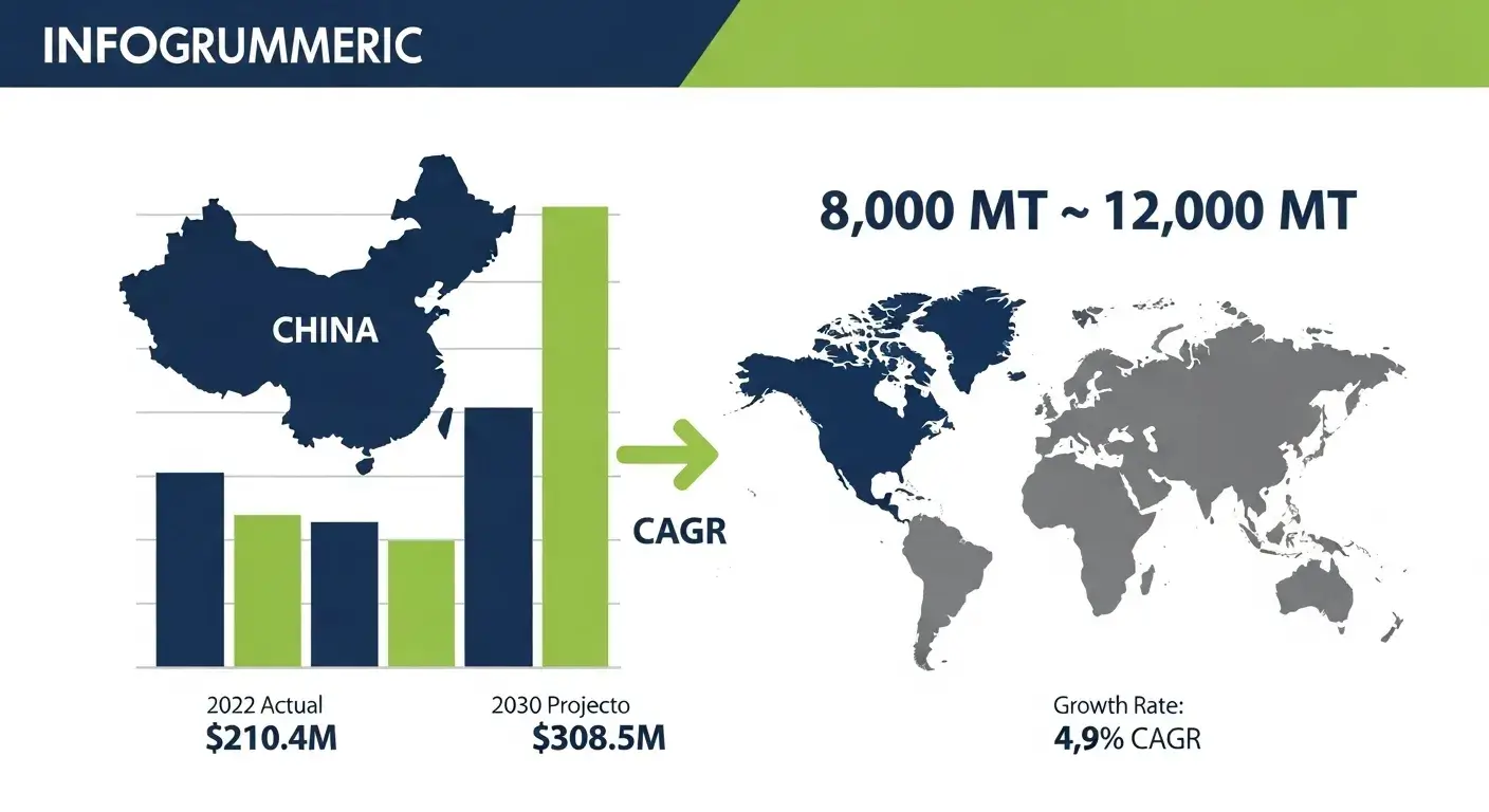 Statistical infographic of China's EPO production growth trends