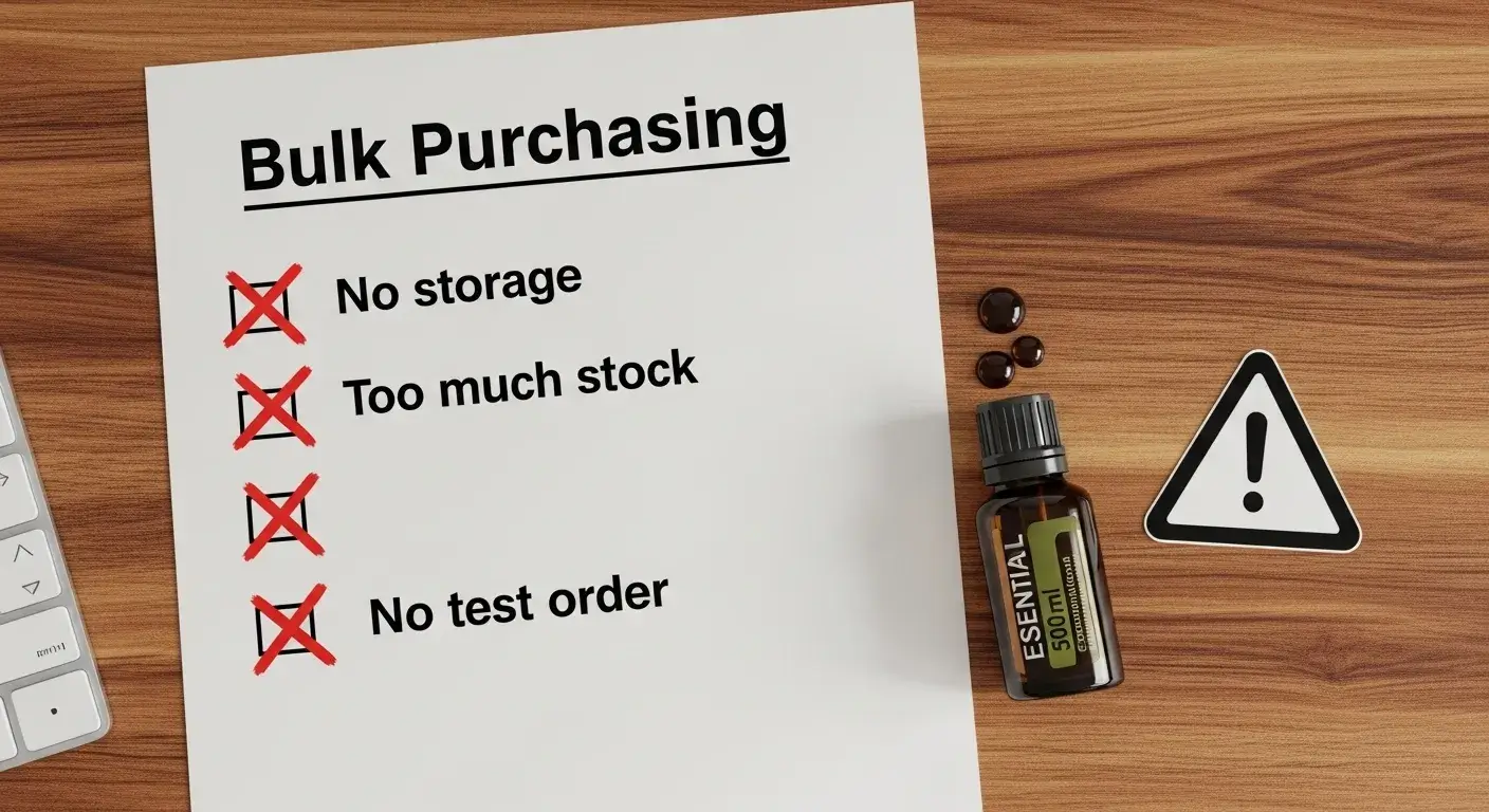 Avoid bulk buying mistakes Crossed-out bulk order sheet