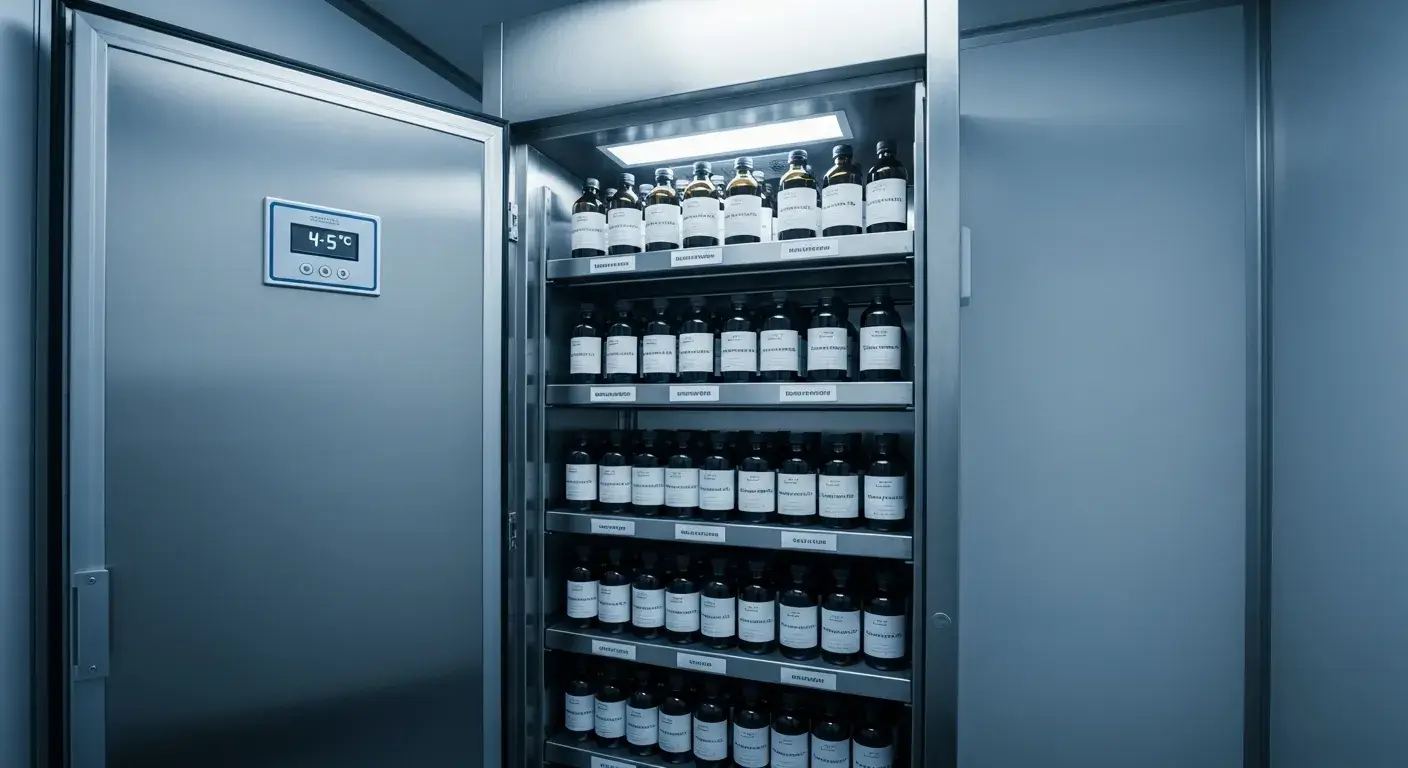 Temperature‑controlled storage setup