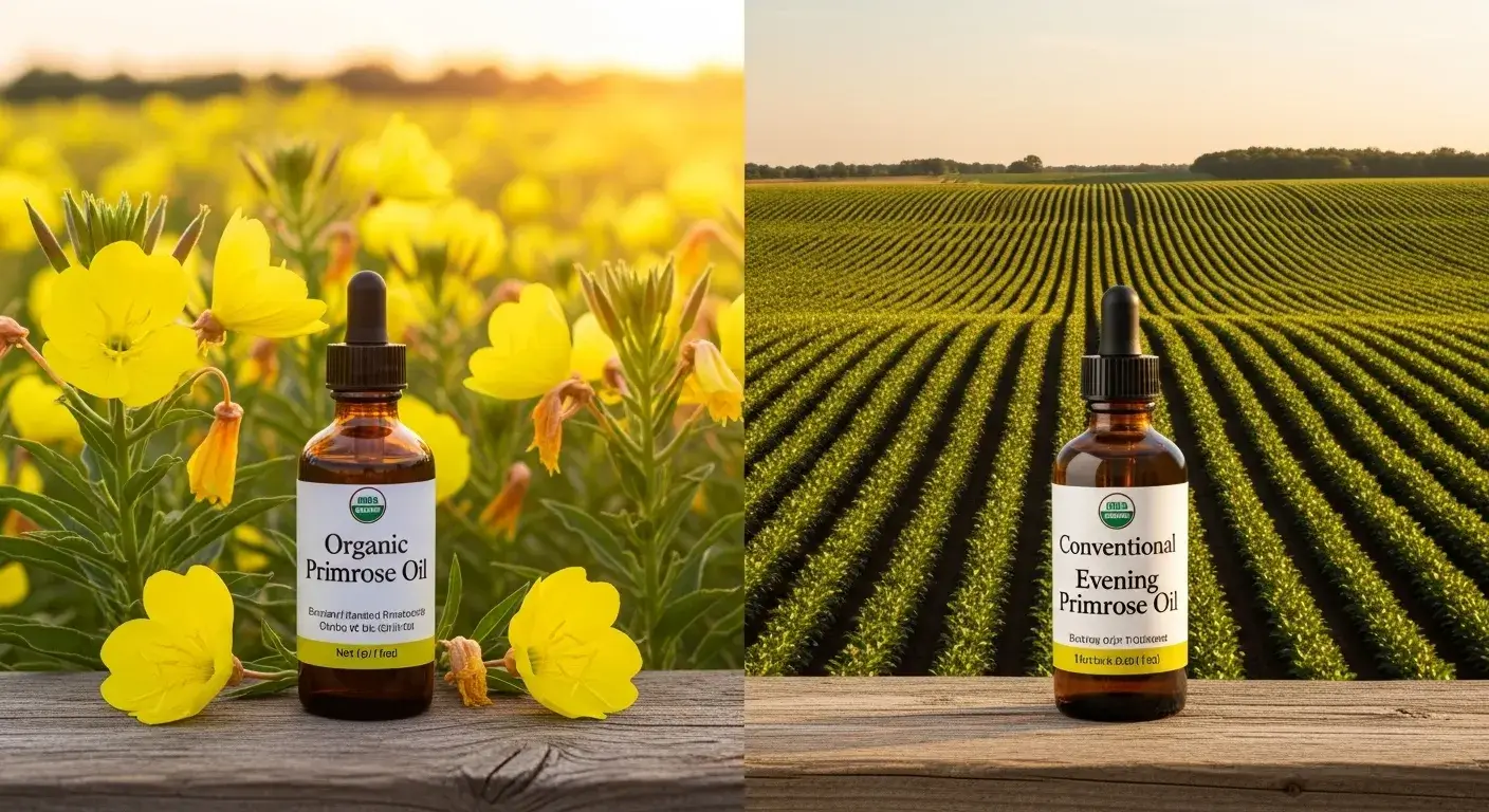 Organic vs conventional primrose