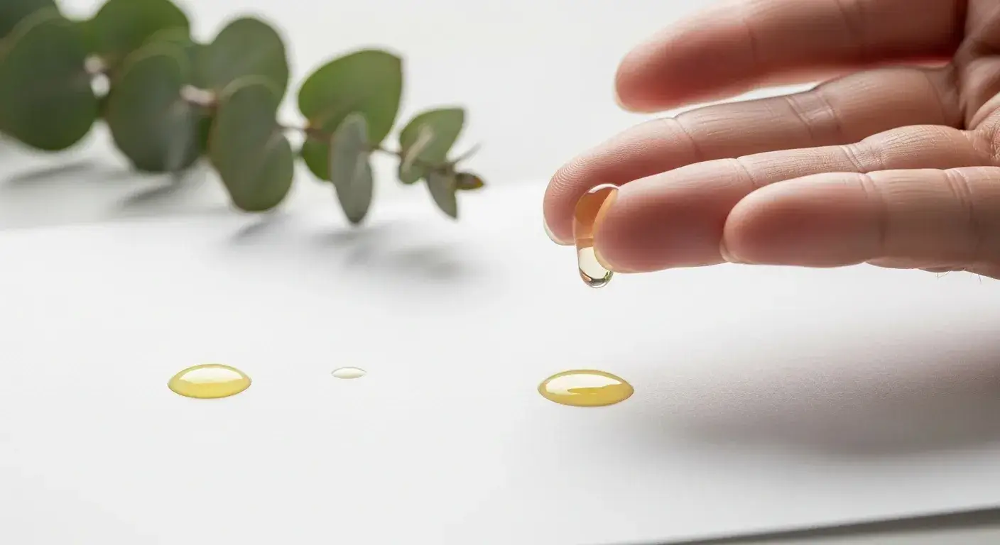 Paper drop test and oil viscosity comparison