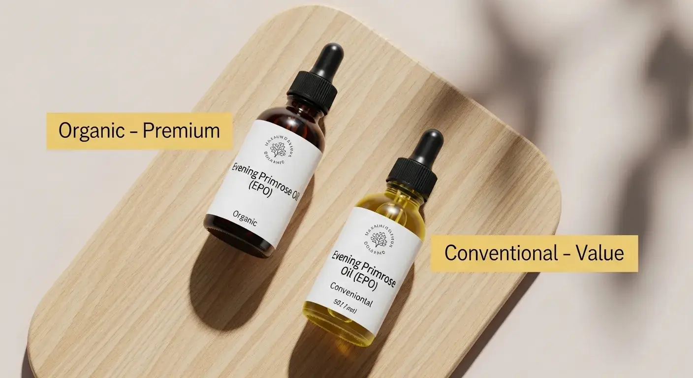 Premium vs budget evening primrose oil
