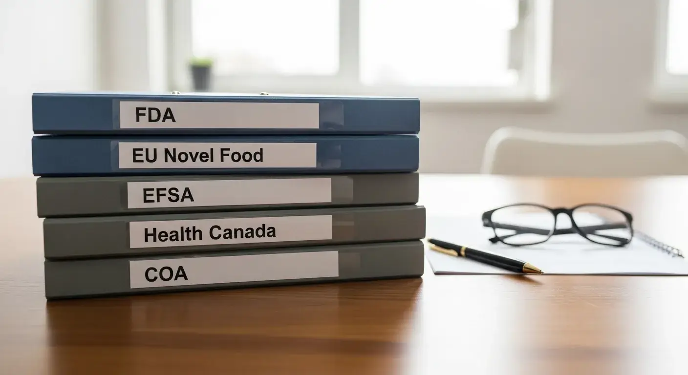 Stack of regulatory compliance documents