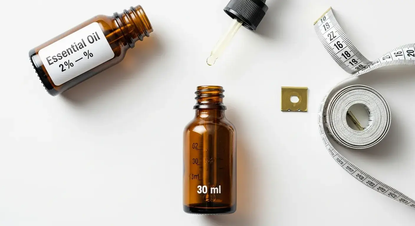 Dilution with dropper Measurement dropper and bottles