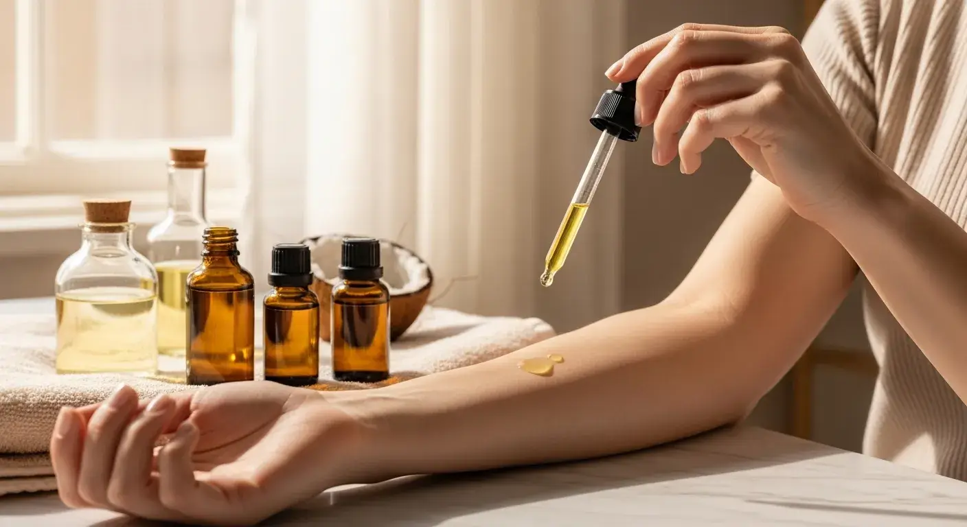 Safe essential oil use on skin