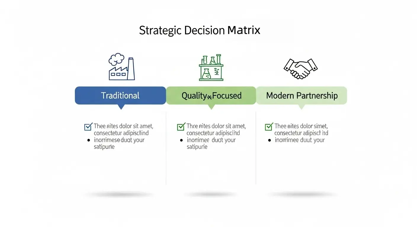 Decision matrix for selecting EPO supplier pathways