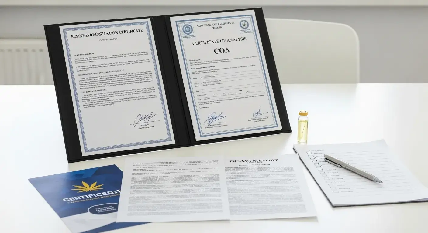 Document checklist for supplier vetting