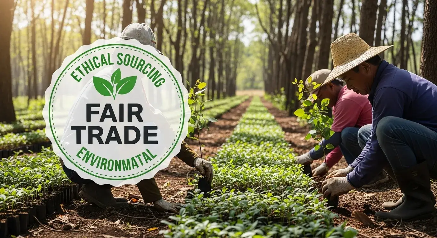 Reforestation and fair trade eucalyptus farm