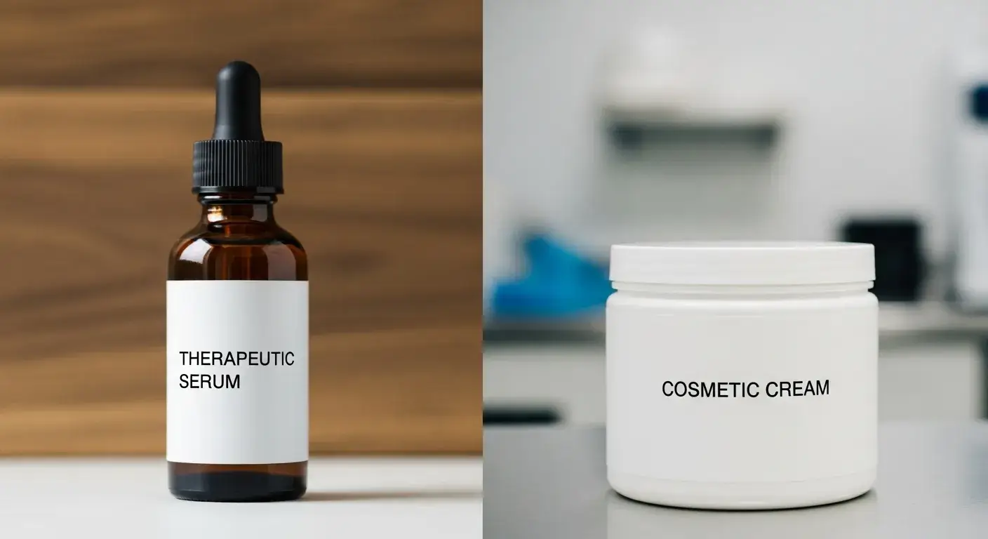 Therapeutic serum vs mass-market cosmetic with EPO