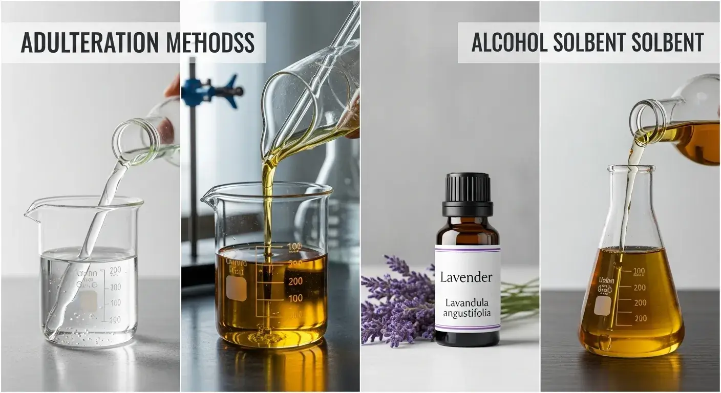 Examples of essential oil adulteration methods